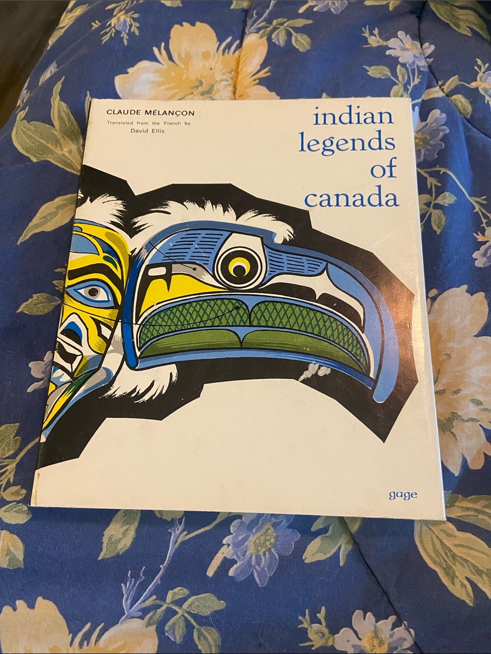 Indian Legends of Canada Illustrated Book - White Cover with Blue/Green Artwork